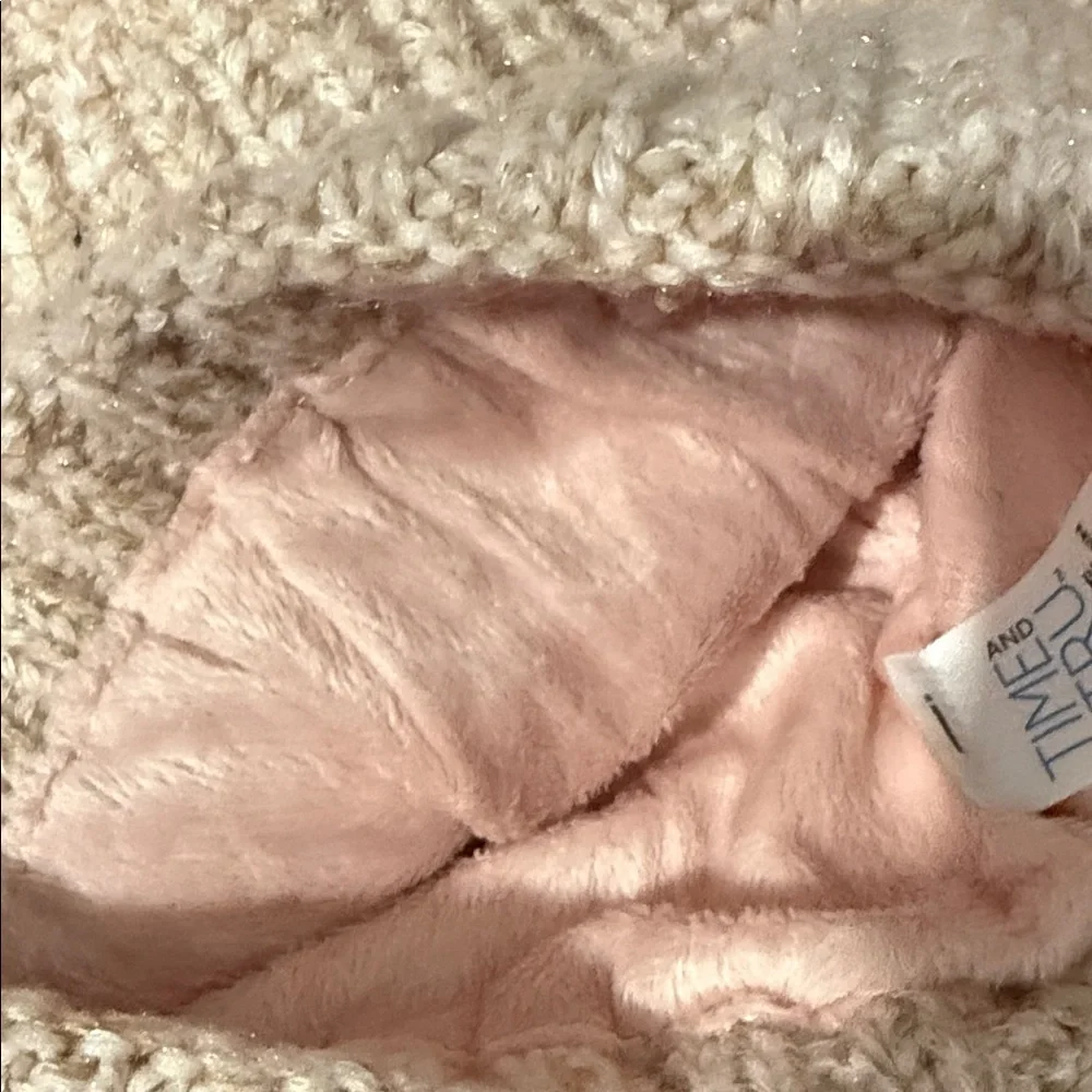 Wonder Nation Blush Knit Hat and Gloves Set